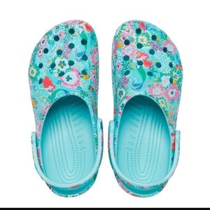 Little Mermaid Ariel Disney Crocs from Vera Bradley Blue Clog Womens Size 8, 9